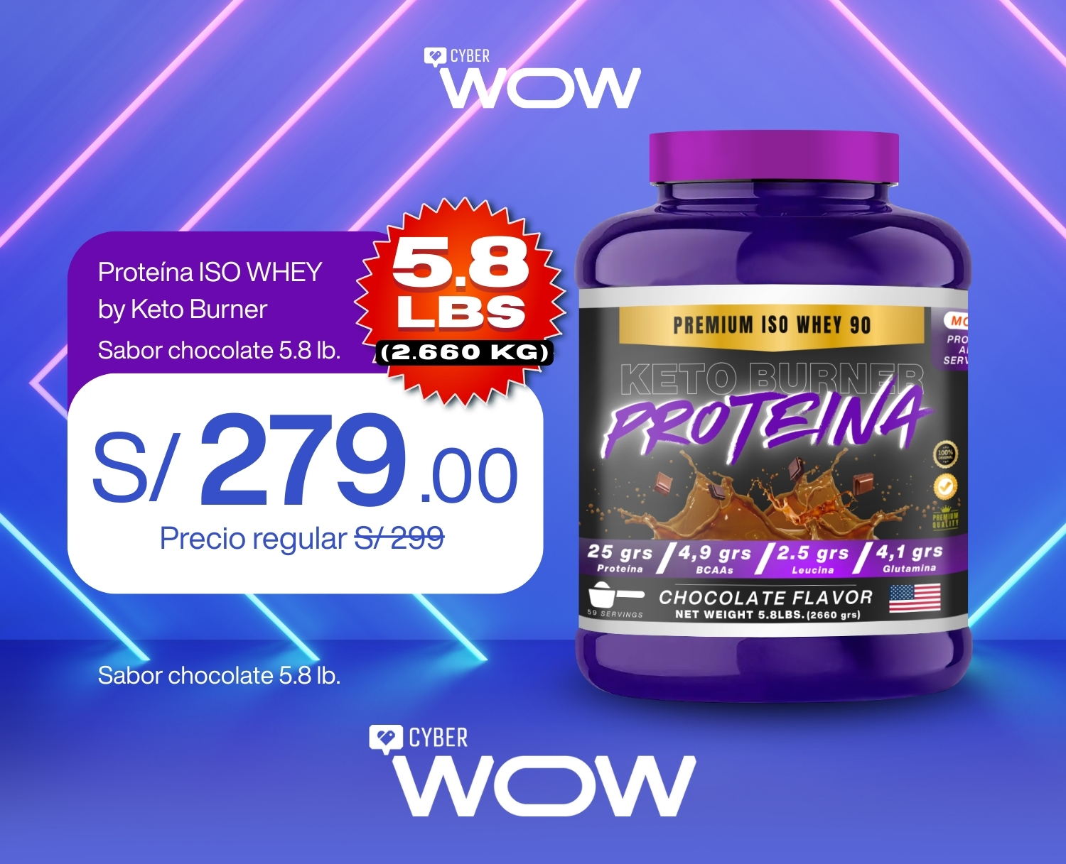 Proteína ISO WHEY by Keto Burner